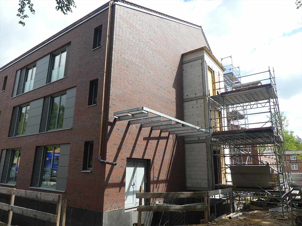 Bettenhaus Neubau Außenansicht